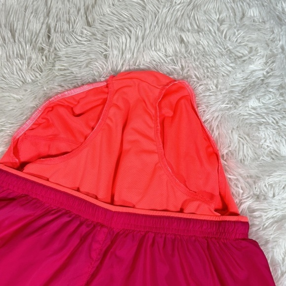 Reebok Pink & Neon Orange Athletic Shorts - Picture 6 of 9